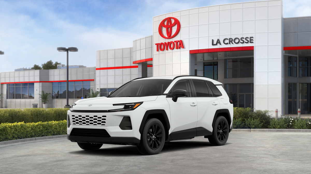 2026 Toyota RAV4 XLE Premium in Ice Cap — front three-quarter view