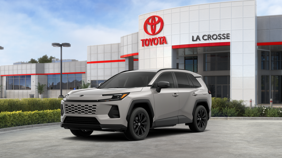 2026 Toyota RAV4 SE in Meteor Shower — front three-quarter view