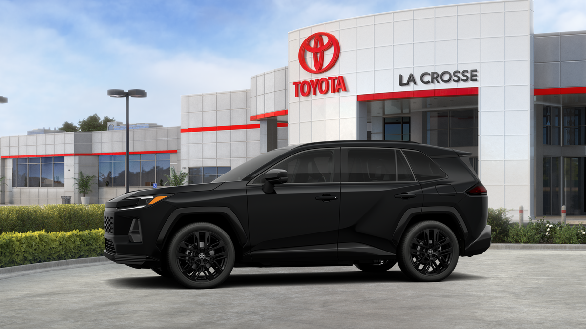 2026 Toyota RAV4 — rear three-quarter view