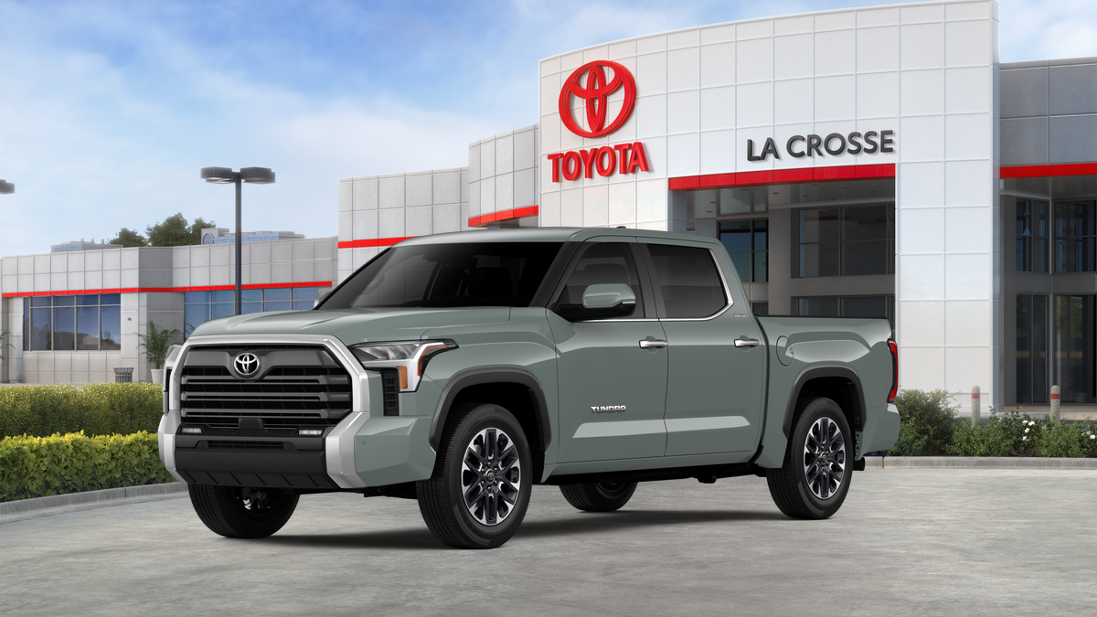 2026 Toyota Tundra Limited in Lunar Rock — front three-quarter view