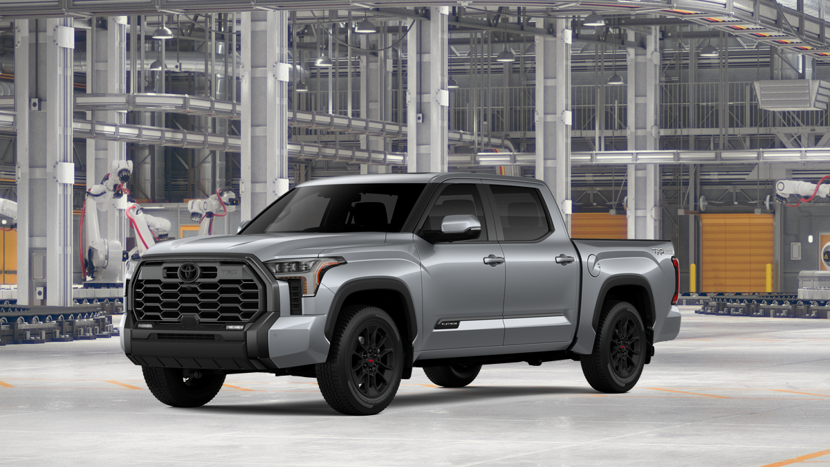 2026 Toyota Tundra Platinum in Celestial Silver Metallic — front three-quarter view